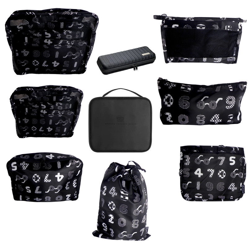 خرید و قیمت نظم دهنده ساک و چمدان سفری کد 00322 بسته 9 عددی