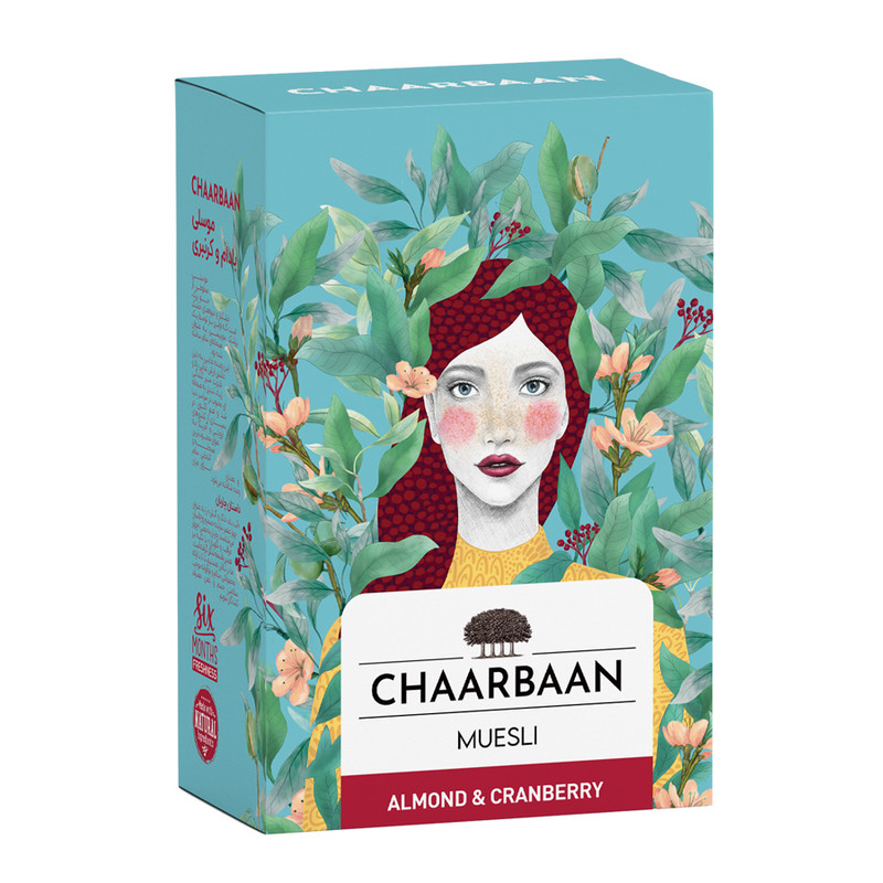 موسلی گرانولا بادام و کرنبری چاربان - 250 گرم