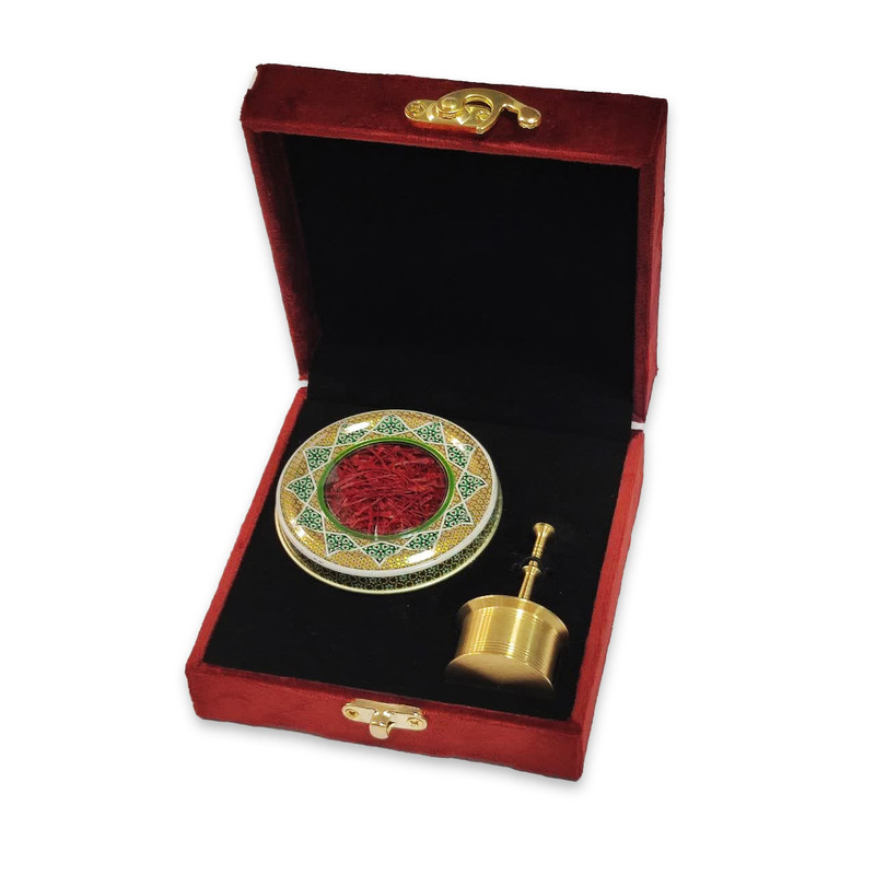 زعفران هدیه آنا قاین - 1 گرم به همراه هاون