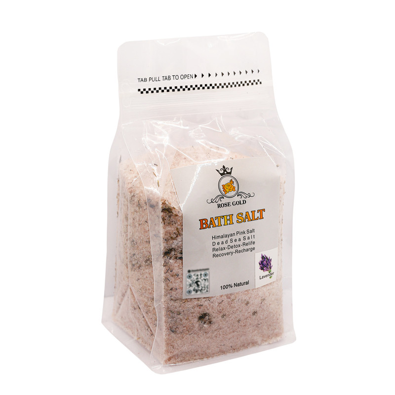 نمک حمام رز گلد مدل اسطوخودوس وزن 500 گرم