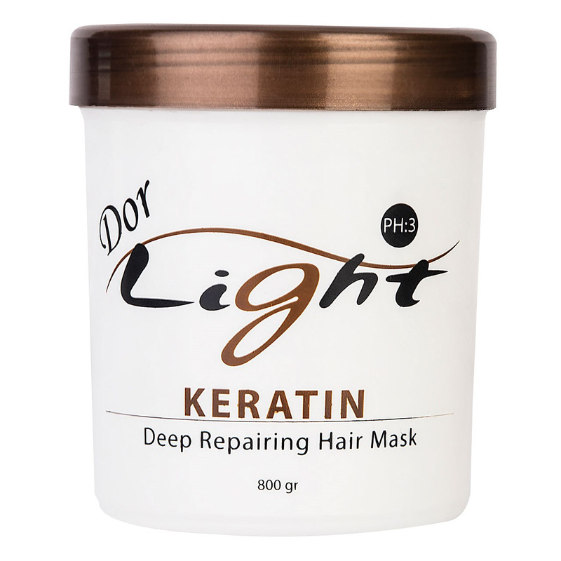 ماسک موی دور لایت مدل Keratin حجم 800 میلی لیتر
