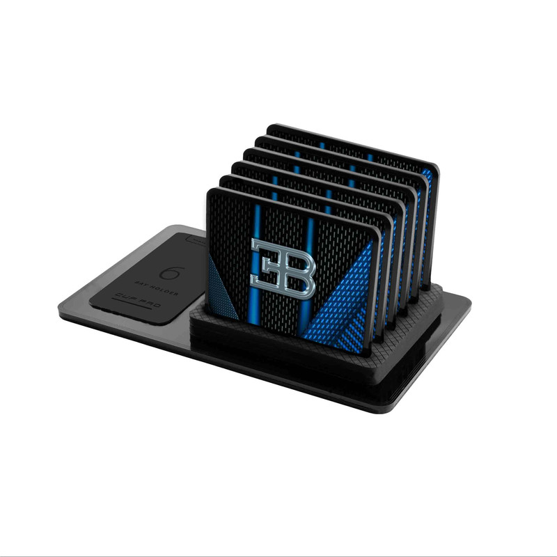 زیر لیوانی ماهوت مدل BUGATTI بسته 6 عددی