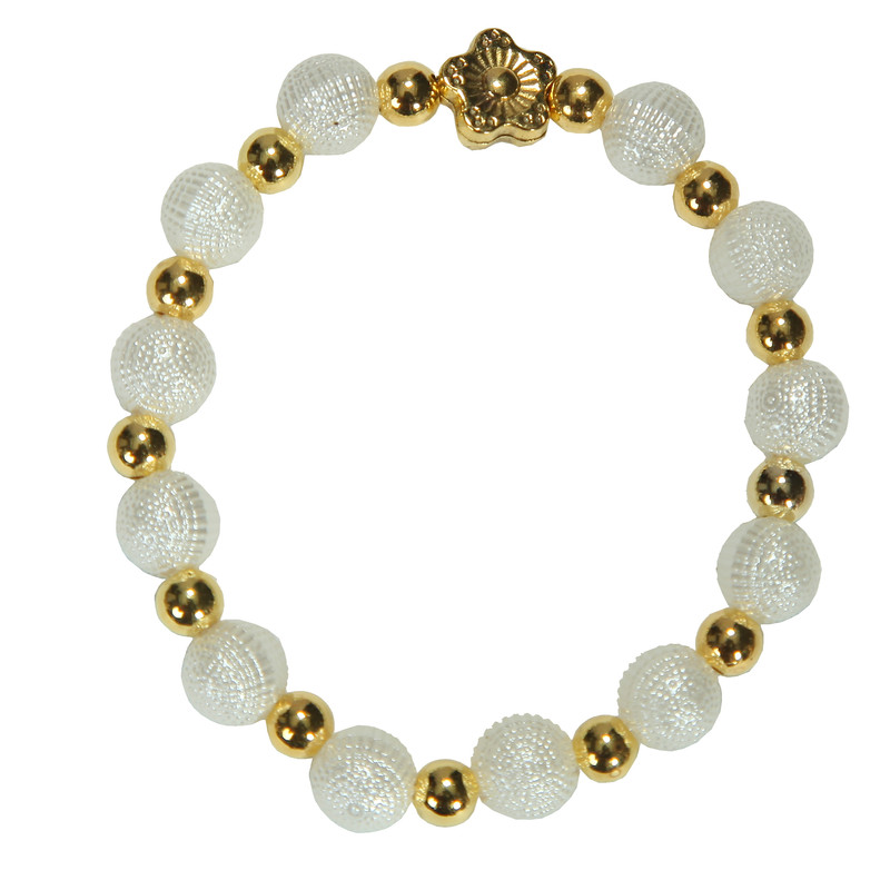 دستبند دخترانه مدل مروارید برفکی