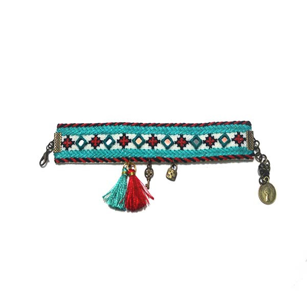 دستبند دستساز زنانه شیک دوچ مدل سوزندوزی