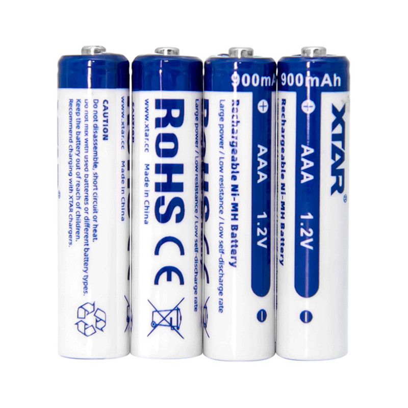 باتری نیم قلمی قابل شارژ اکستار مدل 1.2V AAA بسته چهار عددی