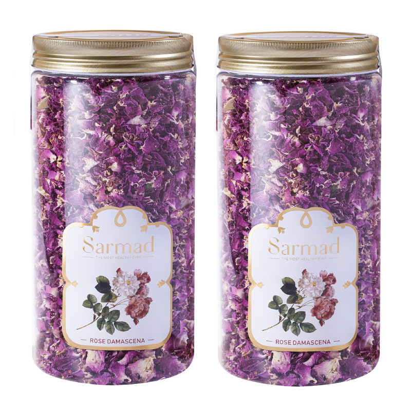 برگ گل محمدی خشک ممتاز سرمد - 50 گرم بسته 2 عددی