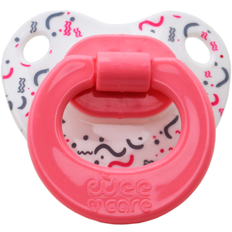 پستانک ارتودنسی وی کر مدل دسته دار مات چاپدار joyful کد P123