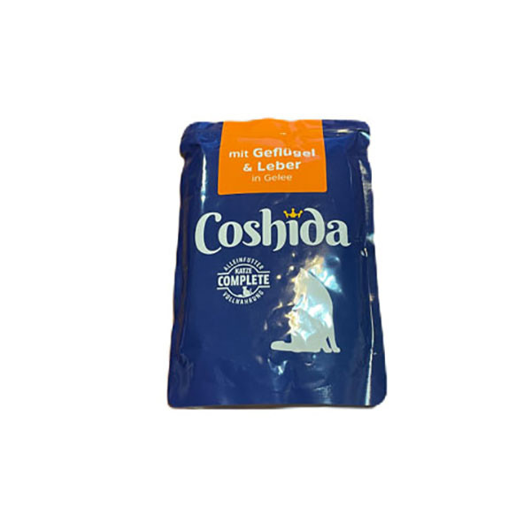 پوچ گربه کوشیدا مدل بوقلمون و جگر وزن 100 گرم