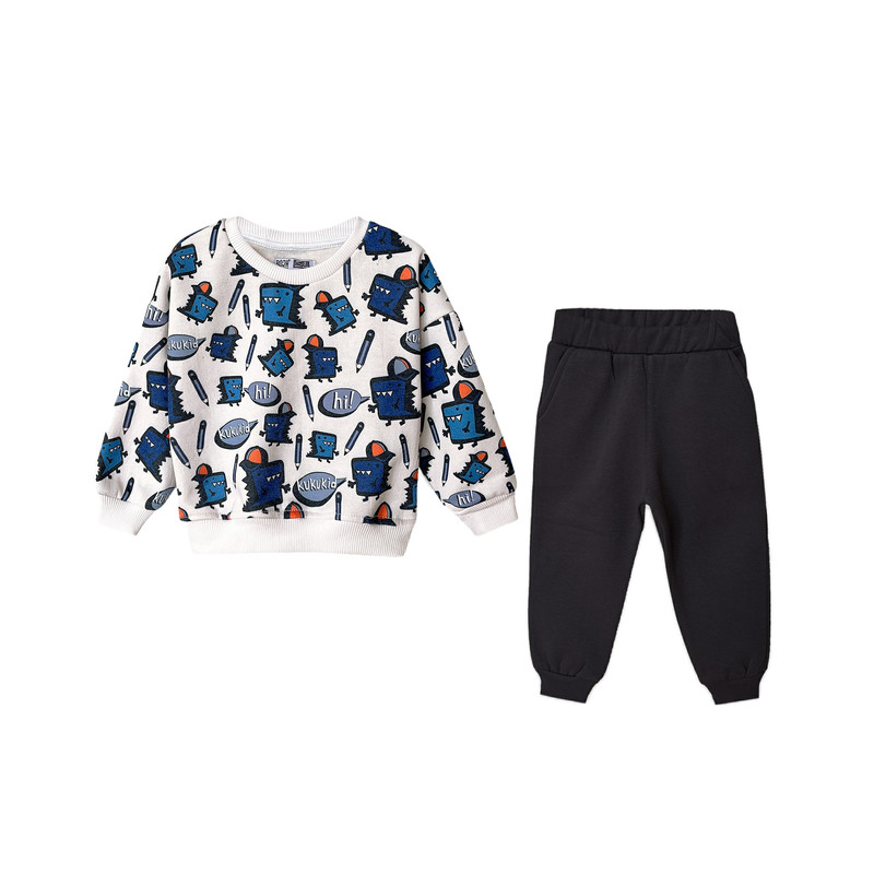 ست سویشرت و شلوار پسرانه روح مدل 629847