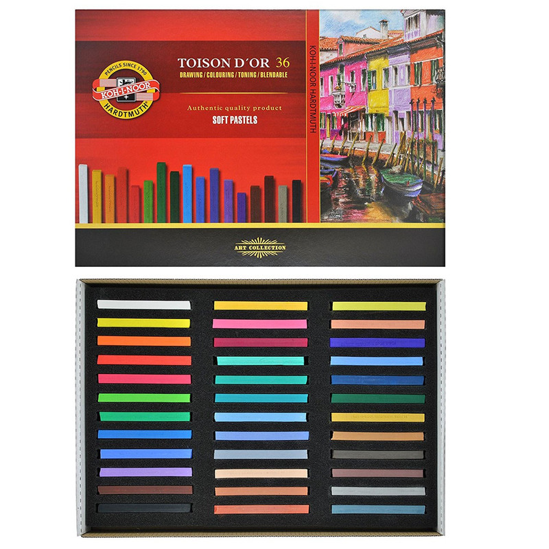 پاستل گچی 36 رنگ کوه نور مدل 8585