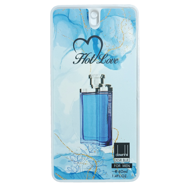 عطر جیبی مردانه هات لاو مدل دانهیل دیزایر بلو حجم 40 میلی لیتر