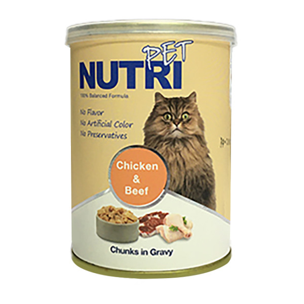 خرید و قیمت کنسرو غذای گربه نوتری پت مدل مرغ و گوشت وزن 425 گرم