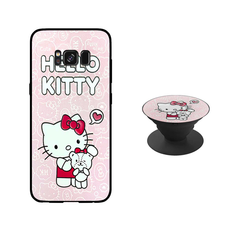 کاور دکین مدل Rikki طرح Tedy مناسب برای گوشی موبایل سامسونگ Galaxy S8 Plus به همراه پایه نگهدارنده