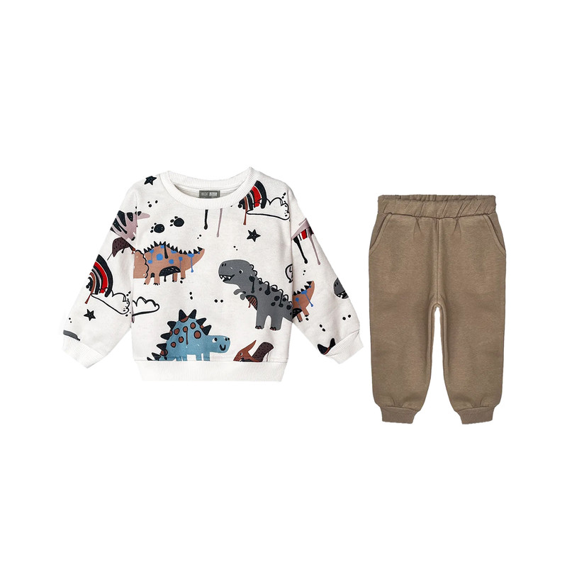 ست سویشرت و شلوار پسرانه روح مدل 629846