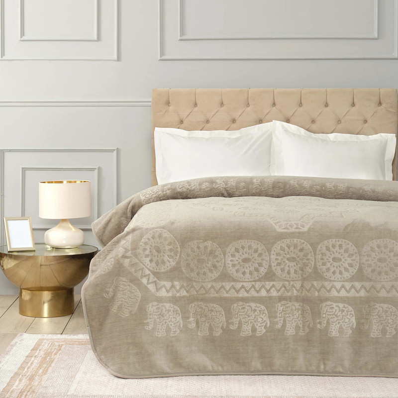 پتو کاراجاهوم طرح Elephant سایز 200x220 سانتی متر