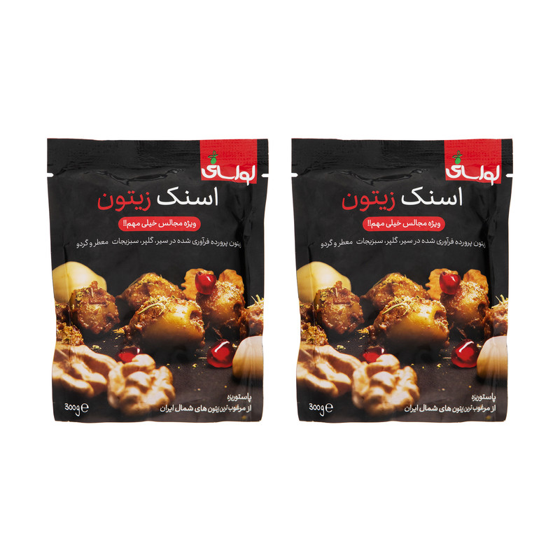 زیتون پرورده لواسانی - 300 گرم بسته 2 عددی