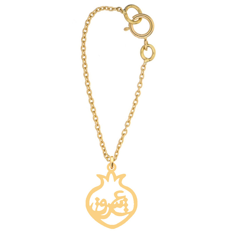 آویز ساعت طلا 18 عیار زنانه کرابو طرح انار عشق مدل Kr9016