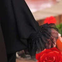 چادر مشکی مدل دانشجویی مچ پرنسسی جنس کرپ اعلای ایرانی بسیار مشکی با ایستایی عالی