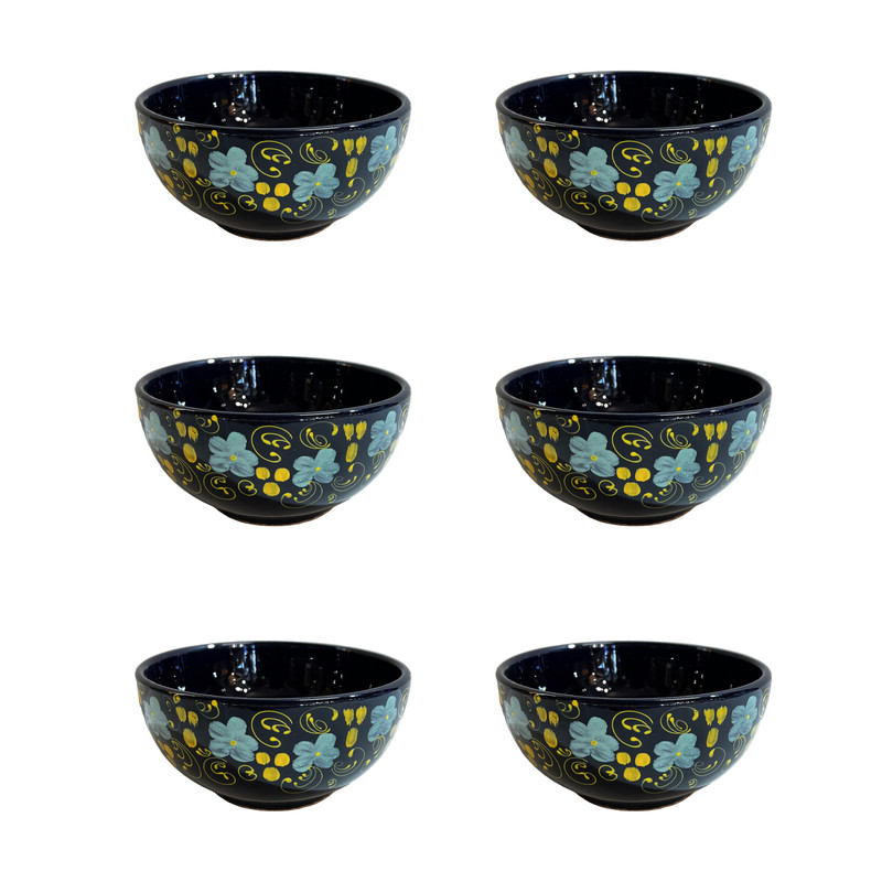 کاسه مدل گل بسته 6 عددی