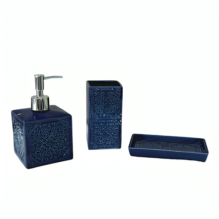 ست سرویس بهداشتی 3 پارچه مادام کوکو مدل Jardin