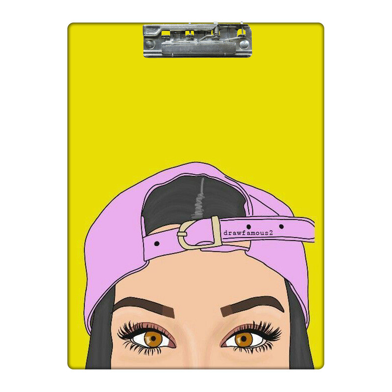 تخته شاسی طرح دختر و کلاه مینیمال کد 2849463 سایز A4