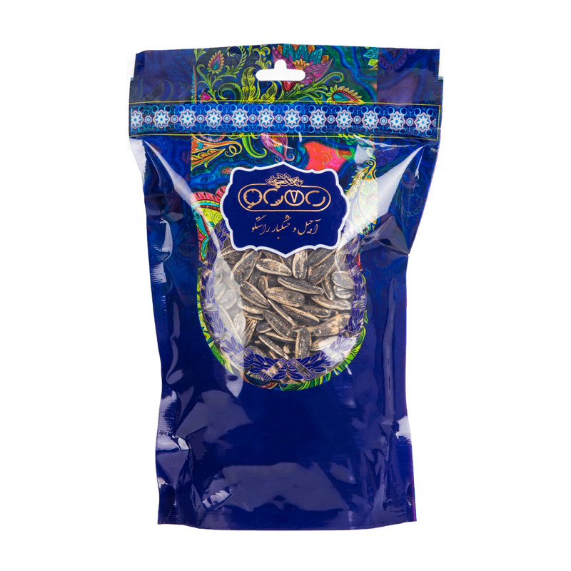 خرید و قیمت تخمه دورسفید نمکی اکبر راستگو - 350 گرم