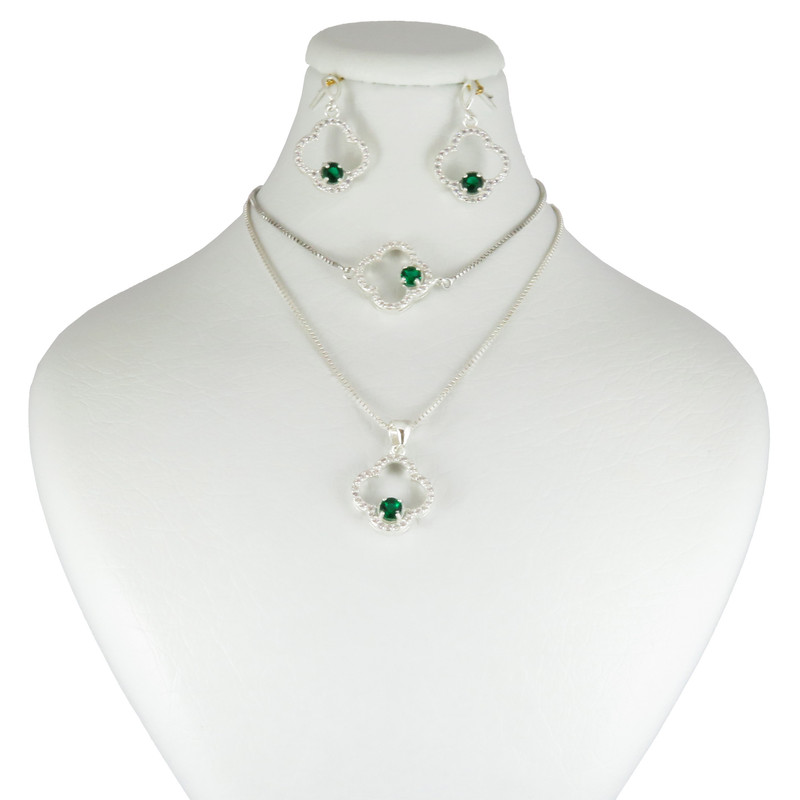 نیم ست نقره زنانه مدل AV185D-S4.5 C6