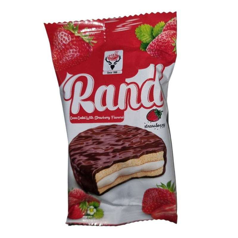 والس توت فرنگی با روکش شکلات آدرین - 21 گرم بسته 30 عددی