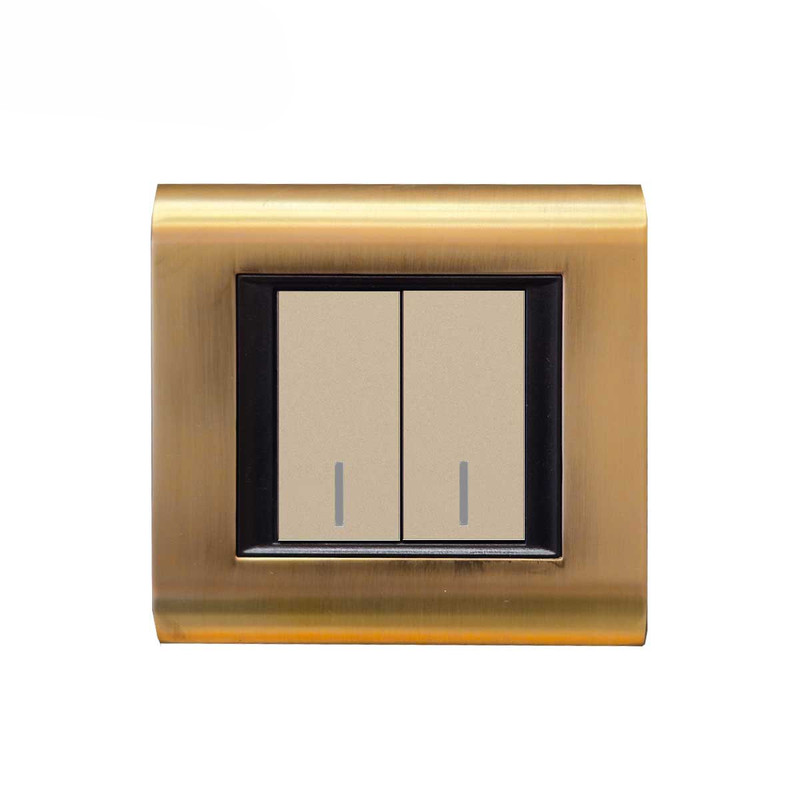 کلید دو پل ایران الکتریک مدل سیستما متال