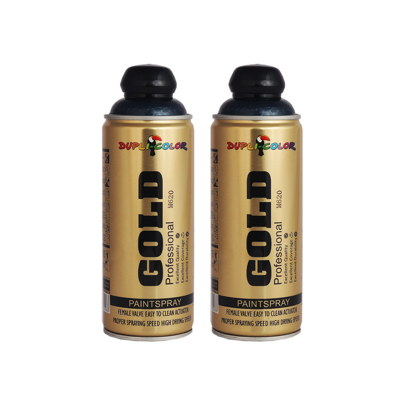 اسپری رنگ متالیک سرمه ای دوپلی کالر مدل m620 حجم 400 میلی لیتر مجموعه 2 عددی