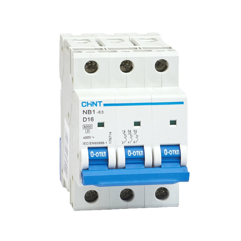 خرید و قیمت فیوز مینیاتوری سه فاز 16 آمپر چینت مدل C16