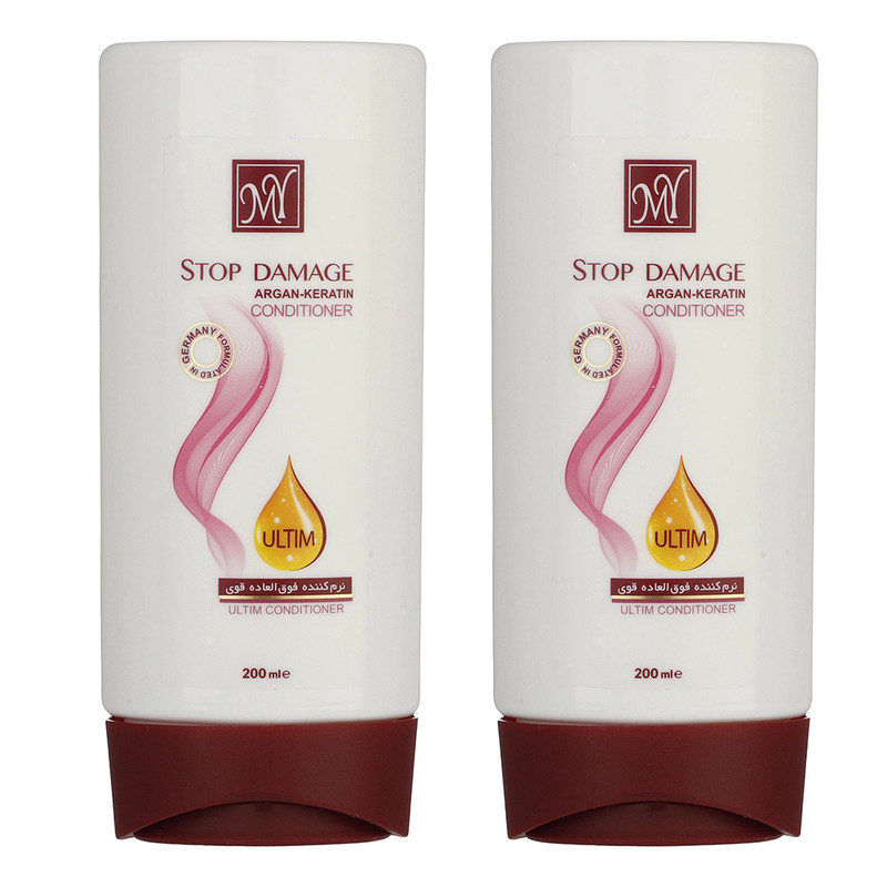 نرمکننده مو مای مدل STOP DAMAGE حجم 200 میلیلیتر مجموعه دو عددی