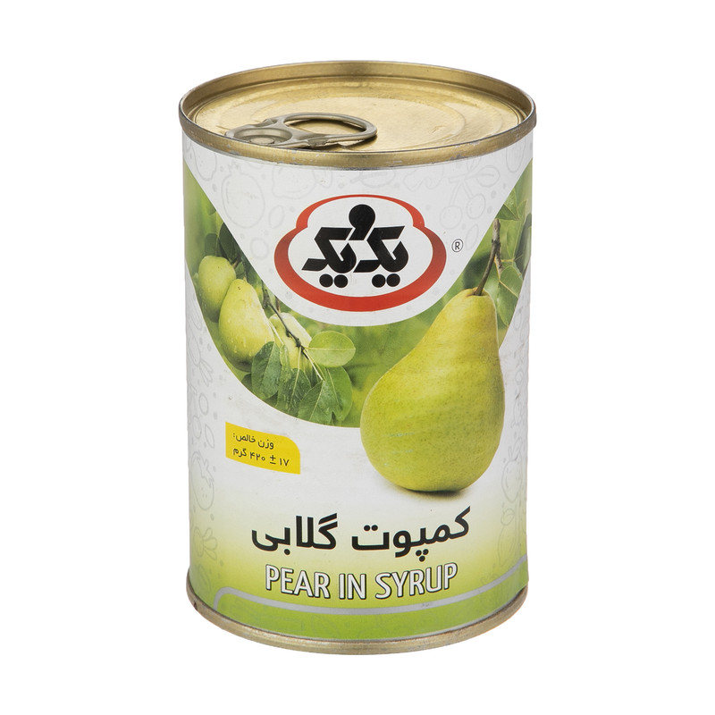 کمپوت گلابی یک و یک - 420 گرم