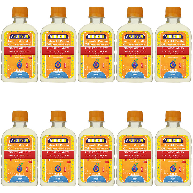 پارافین مایع صنعتی اندرسون مدل S200 حجم 250 میلی لیتر بسته 10 عددی