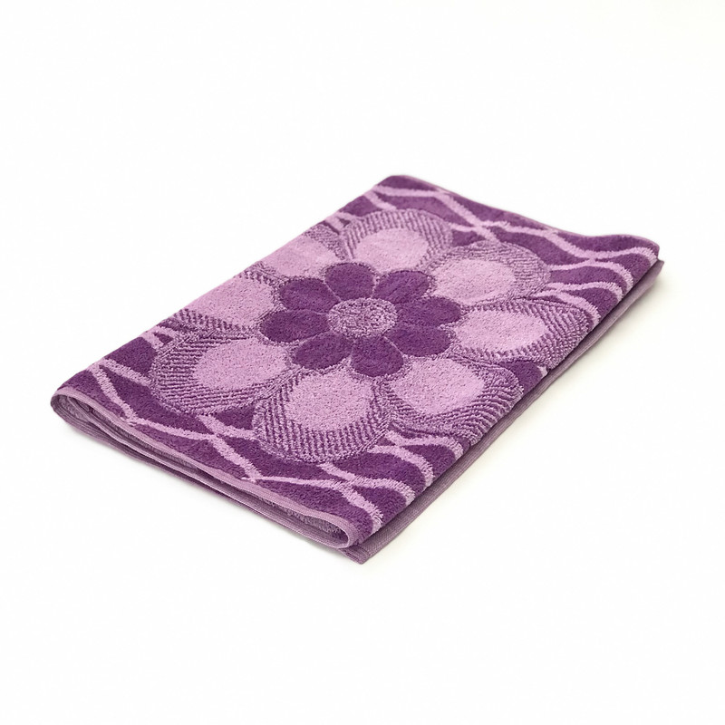 حوله دستی هنر طرح گل سایز 75x40 سانتی متر