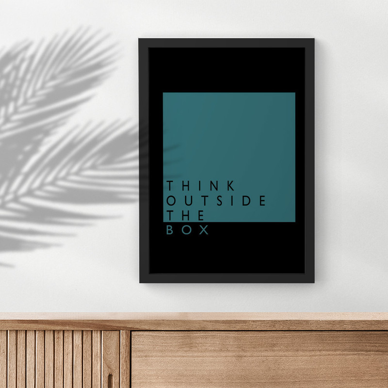 خرید و قیمت تابلو صبا طرح مدل Think outside the box