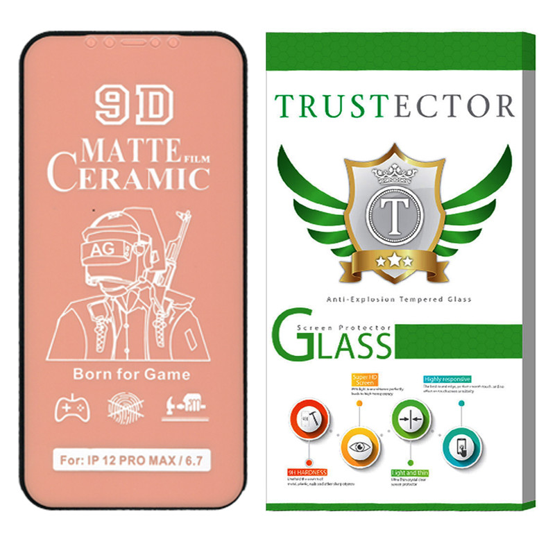 محافظ صفحه نمایش سرامیکی مات تراستکتور مدل CATA مناسب برای گوشی موبایل اپل iPhone 12 Pro Max