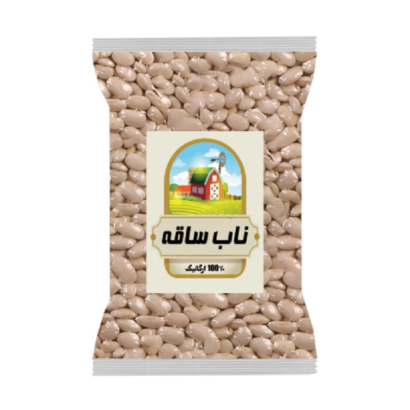 لوبیا سفید درجه یک ناب ساقه - 500 گرم