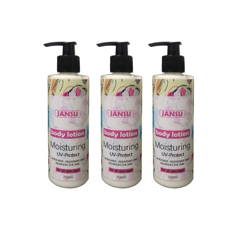 لوسیون بدن جانسو مدل uv-protect حجم 250 میلی لیتر مجموعه 3 عددی