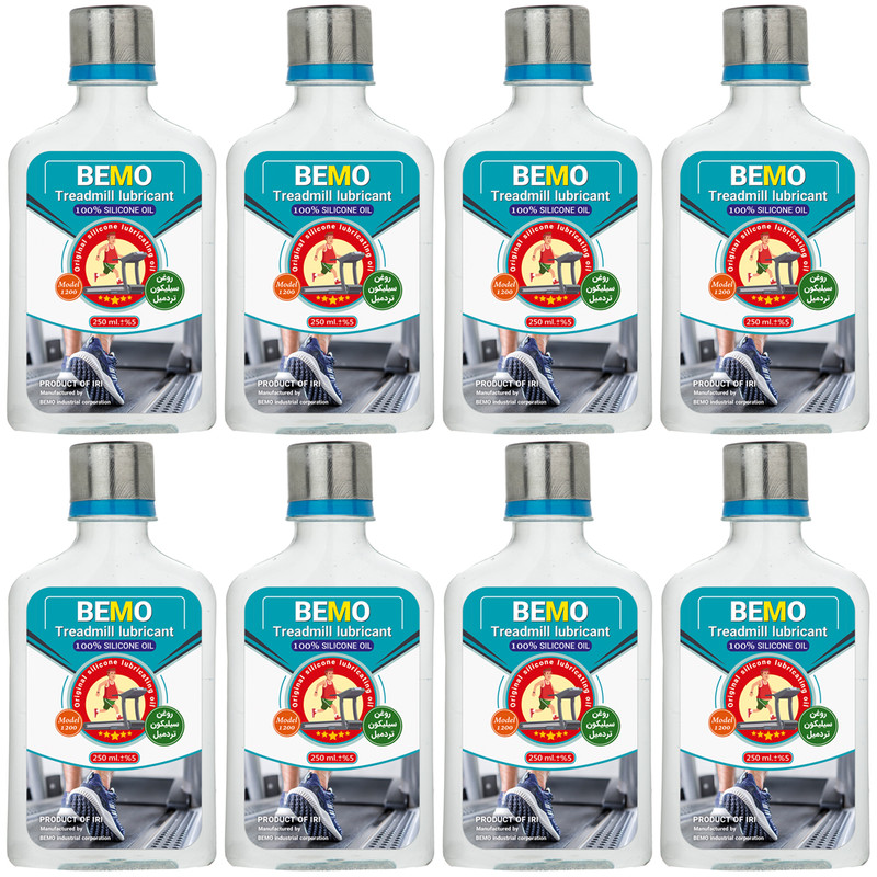 خرید و قیمت روغن تردمیل بمو مدل 1200 حجم 250 میلی لیتر بسته 8 عددی