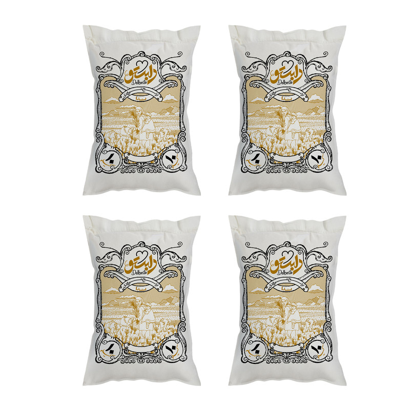 برنج پر محصول ندا دِلبِستو - 10 کیلوگرم بسته 4 عددی