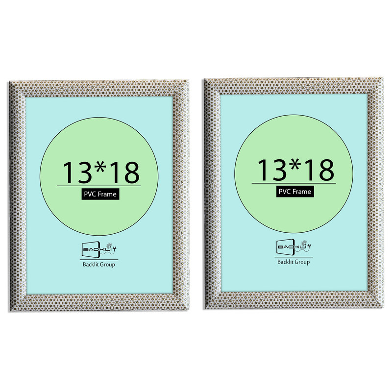 قاب عکس بکلیت مدل خاتم 13x18 مجموعه دو عددی