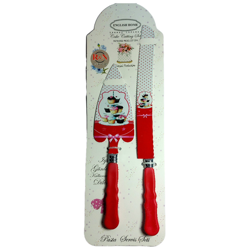 کارد و کفگیر کیک انگلیش هوم مدل کاپ کیک