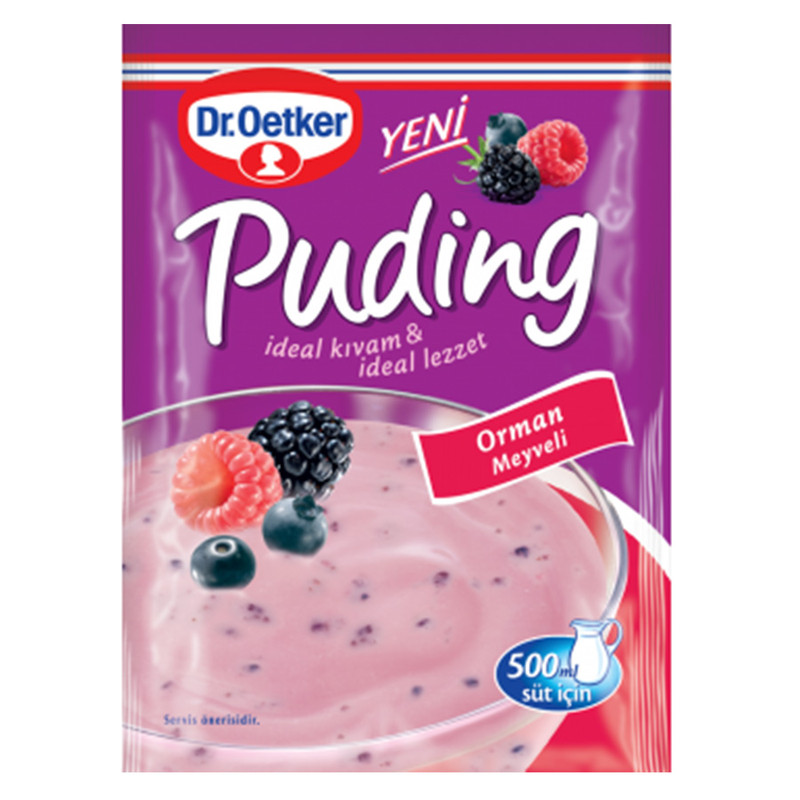 خرید و قیمت پودر پودینگ با طعم تمشک و شاتوت و بلوبری دکتر اوتکر - 81 گرم