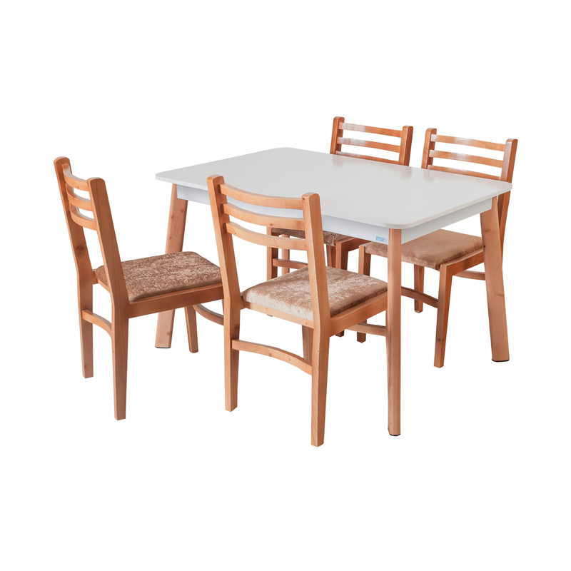 میز و صندلی ناهارخوری 4 نفره گنجینه مدل ریواس