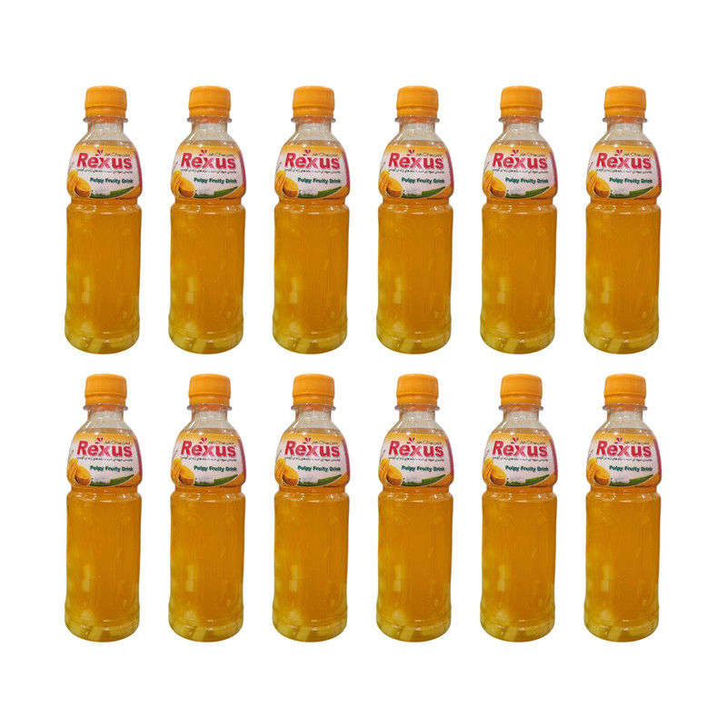 آبمیوه انبه به همراه ژله و تکه های آلوئه ورا رکسوس - 330 میلی لیتر بسته 12 عددی