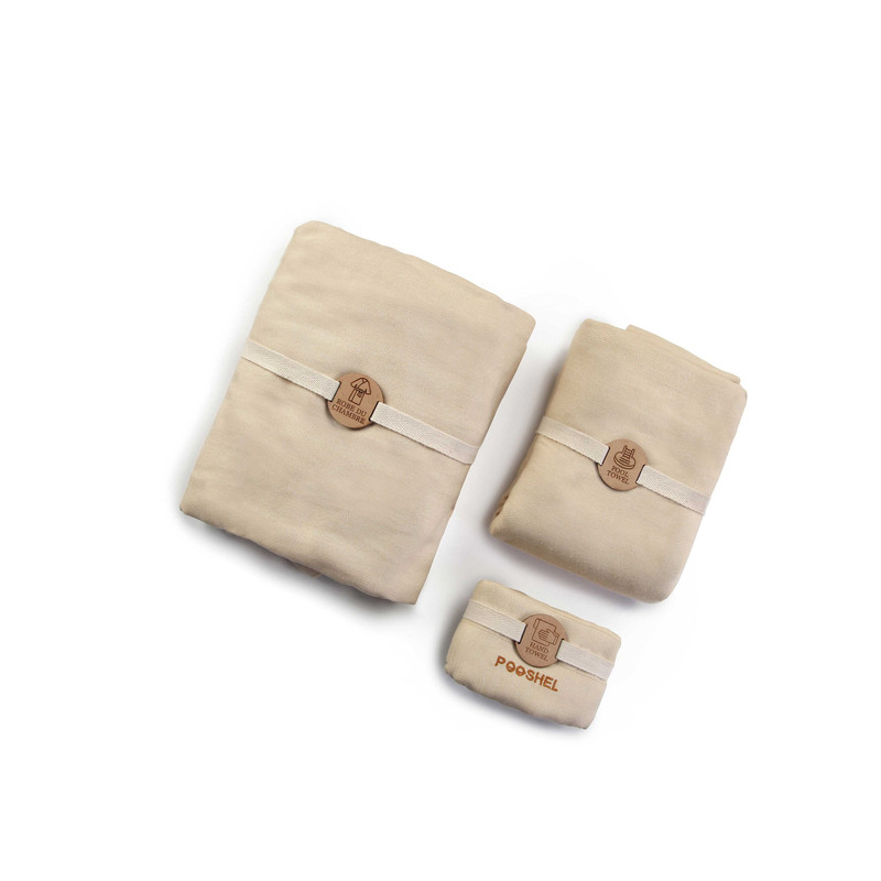 سرویس حوله پالتویی 3 تکه پوشل اکو مدل SP-04