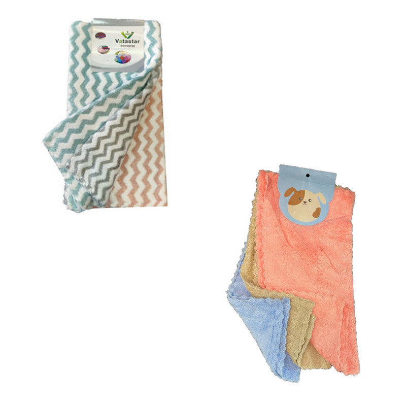 دستمال نظافت کد 0087 مجموعه 6 عددی