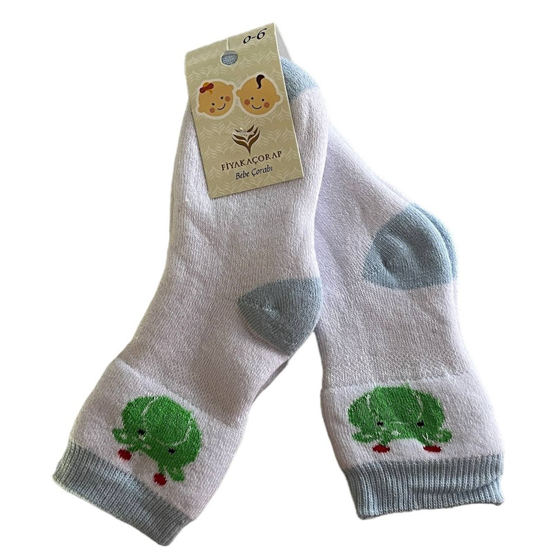 جوراب ساق بلند نوزادی فیاکا مدل GG06 مجموعه دو عددی