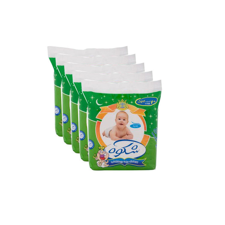 خرید و قیمت پوشک شکوه مدل G 5 بسته 20 عددی مجموعه 5 عددی